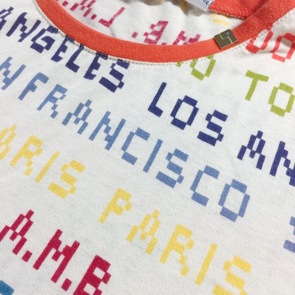L.A.M.B. HK NY London Tokio LA SF pixel tee - Picture 2 of 5
